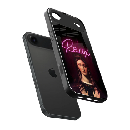 Relax sleek iphone air cover with tempered glass back and TPU edges
