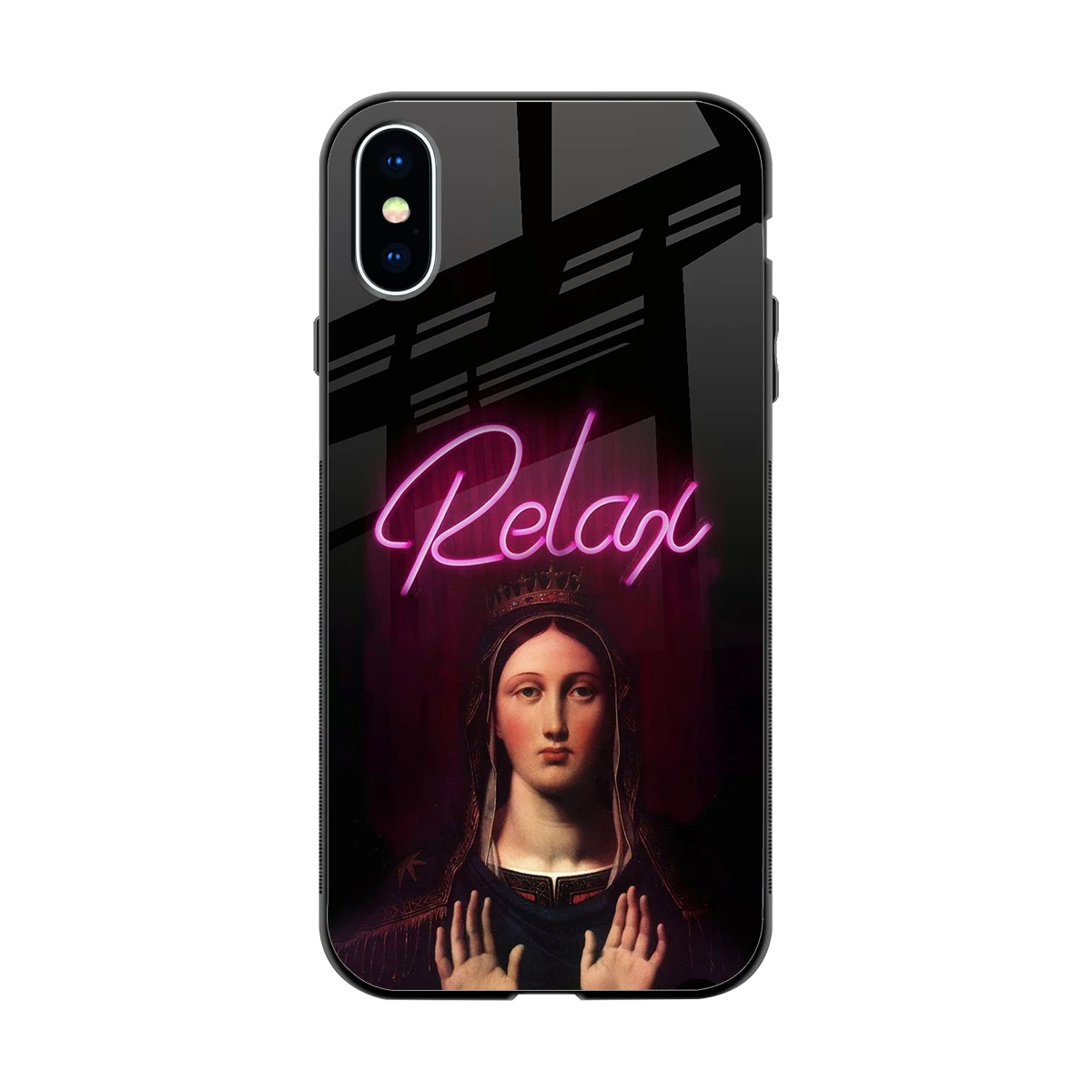Relax back phone cover | glass case for iphone x