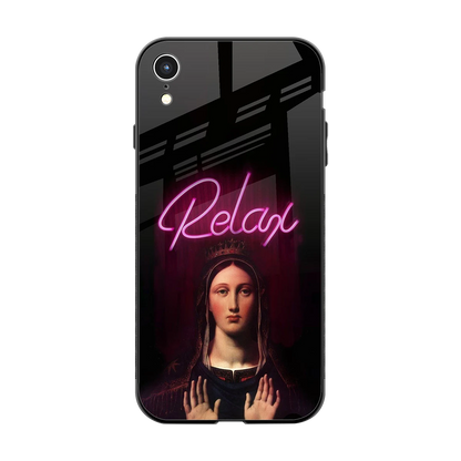 Relax back phone cover | glass case for iphone xr