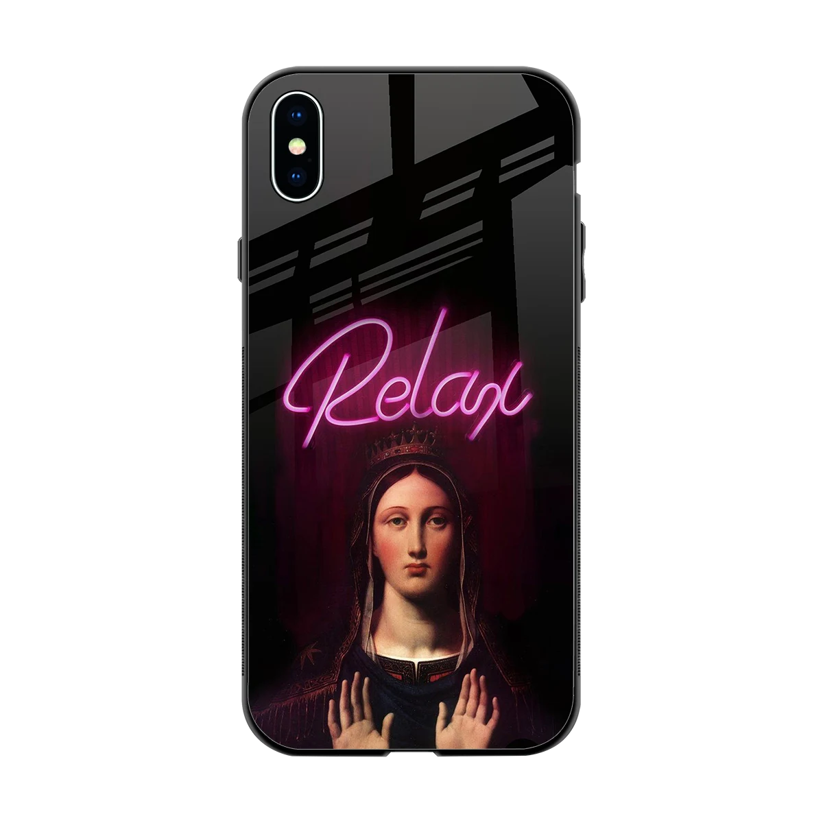 Relax back phone cover | glass case for iphone xs max