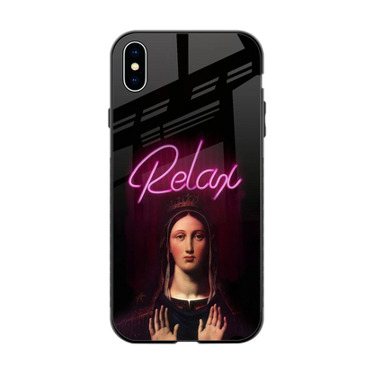 Relax back phone cover | glass case for iphone xs max