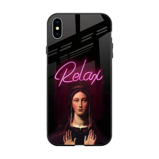 Relax back phone cover | glass case for iphone xs max