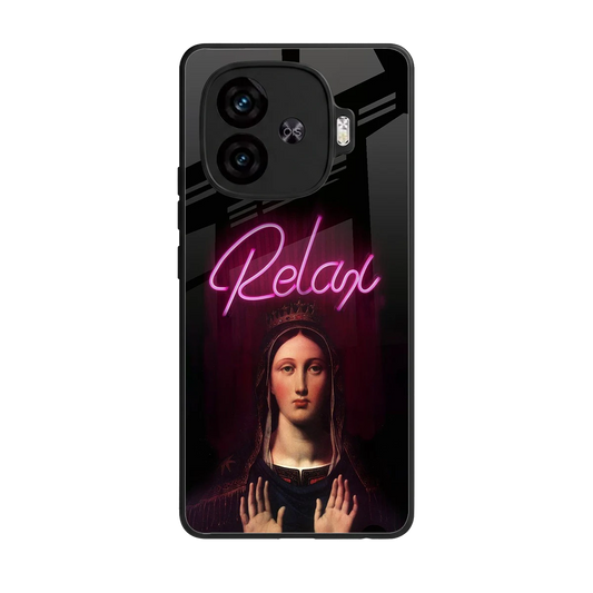 Relax back phone cover | glass case for iqoo neo 10r 5g