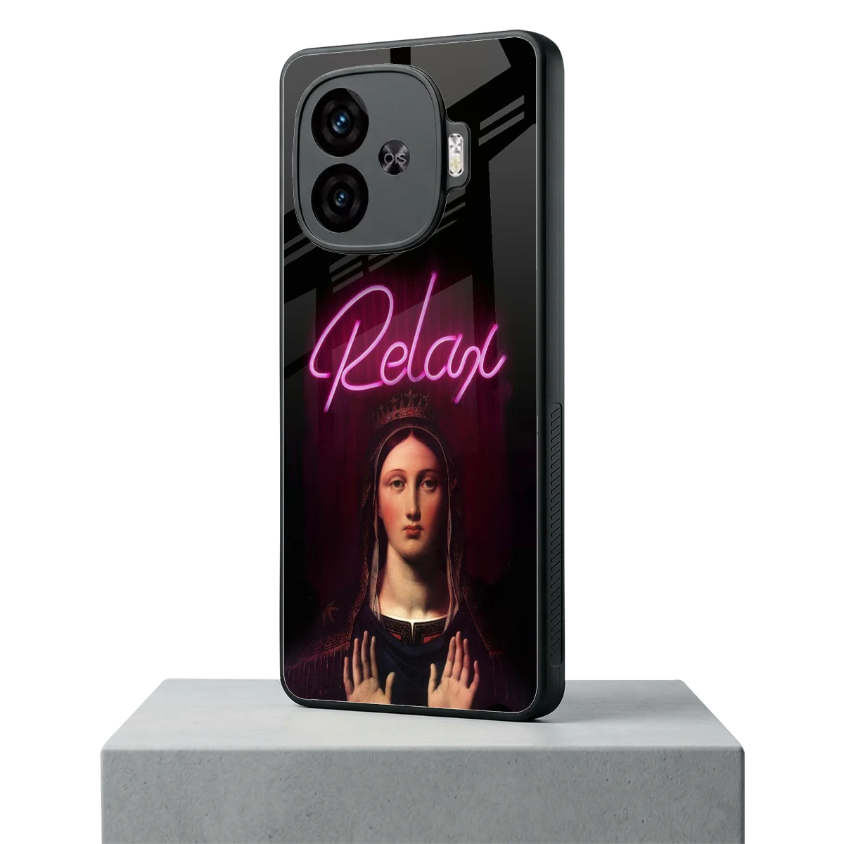 Relax iqoo neo 10r 5g mobile cover | shockproof glass phone case