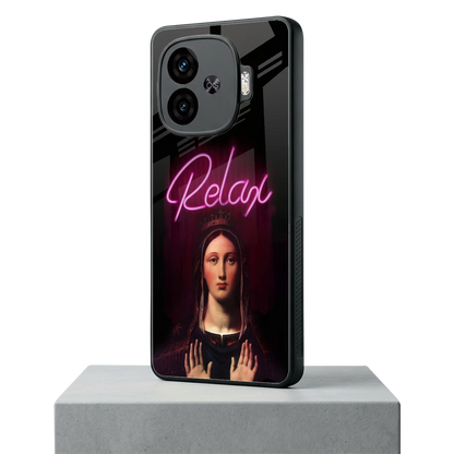 Relax iqoo neo 10r 5g mobile cover | shockproof glass phone case