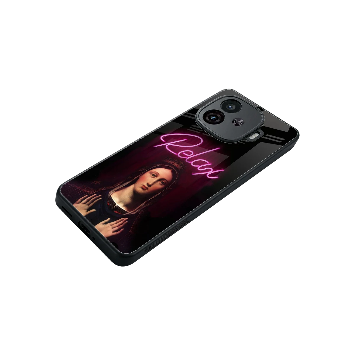 Relax stylish phone case for iqoo neo 10r 5g | glossy glass and slim fit
