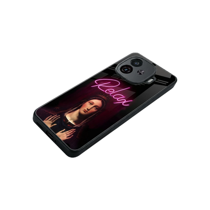 Relax stylish phone case for iqoo neo 10r 5g | glossy glass and slim fit