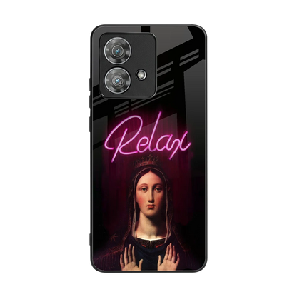 Relax back phone cover | glass case for motorola edge 40 neo 5g