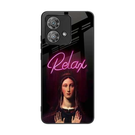 Relax back phone cover | glass case for motorola edge 40 neo 5g