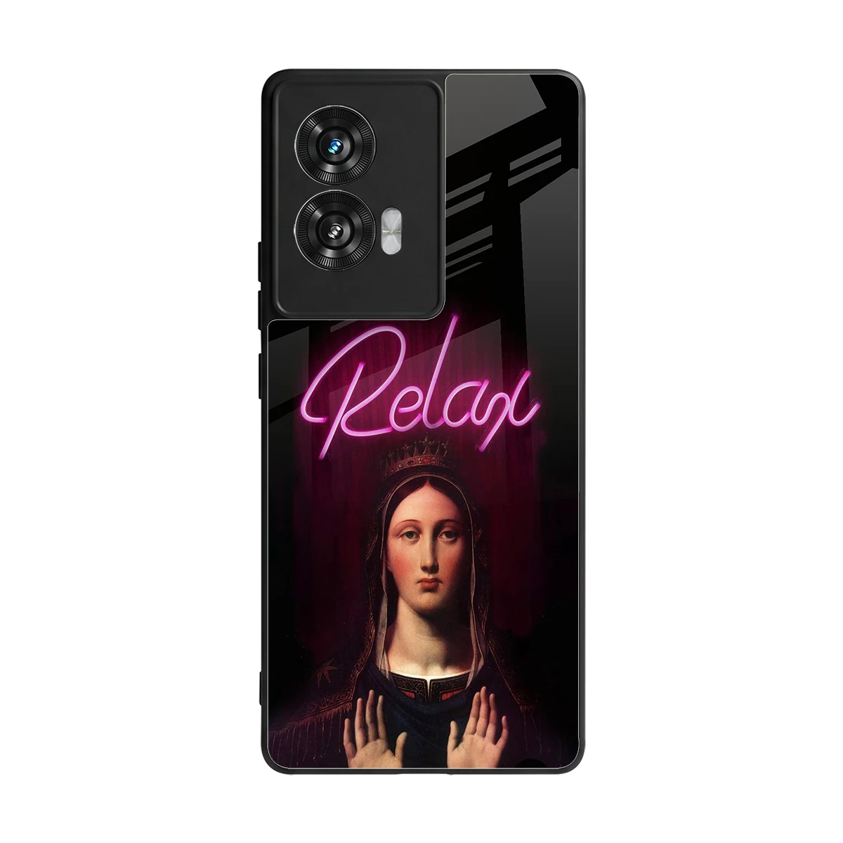 Relax back phone cover | glass case for motorola edge 50 fusion