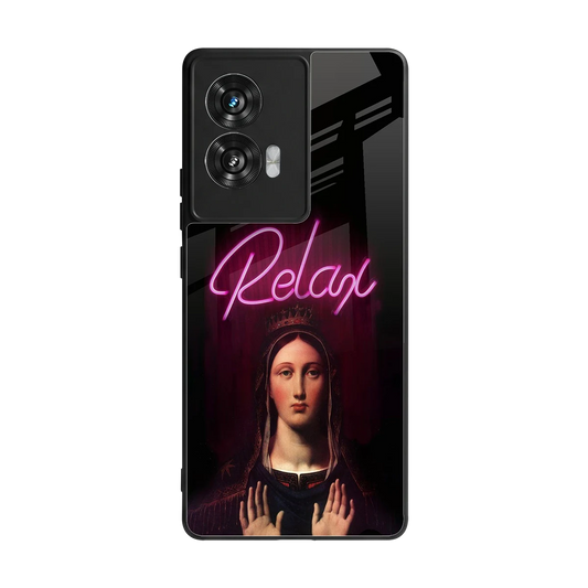 Relax back phone cover | glass case for motorola edge 50 fusion
