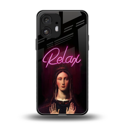 Relax back phone cover | glass case for nothing phone 2