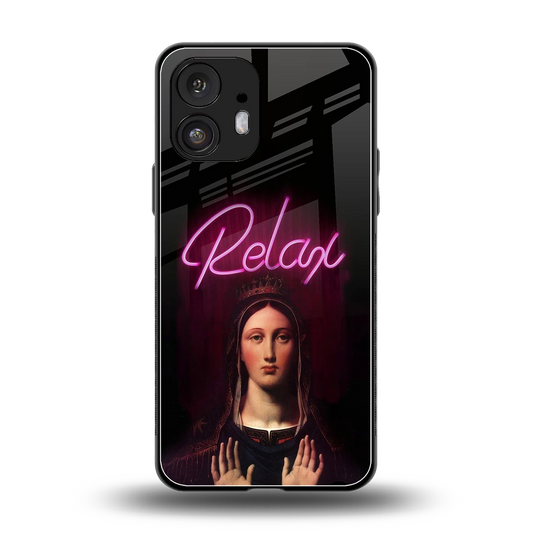 Relax back phone cover | glass case for nothing phone 2