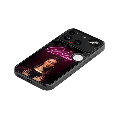 Relax stylish phone case for nothing phone 3 | glossy glass and slim fit
