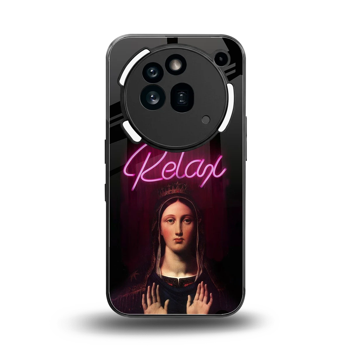 Relax back phone cover | glass case for nothing phone 3a pro
