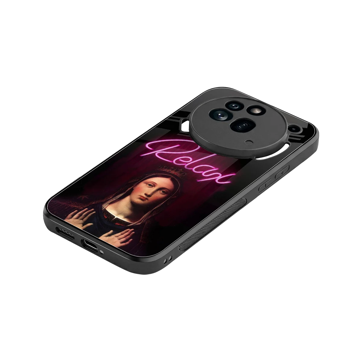 Relax stylish phone case for nothing phone 3a pro | glossy glass and slim fit