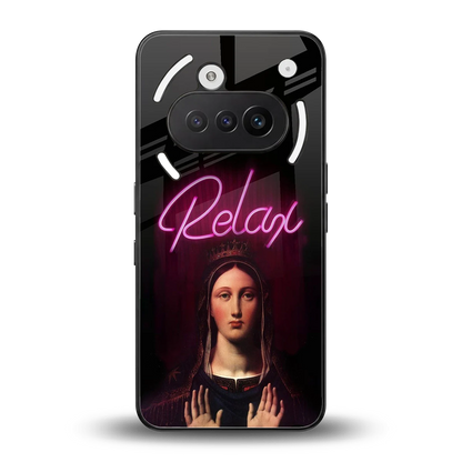 Relax back phone cover | glass case for nothing phone 3a