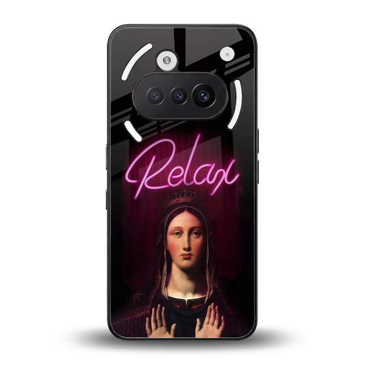 Relax back phone cover | glass case for nothing phone 3a