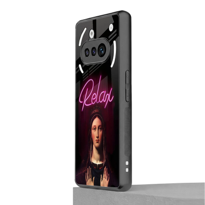 Relax nothing phone 3a mobile cover | shockproof glass phone case
