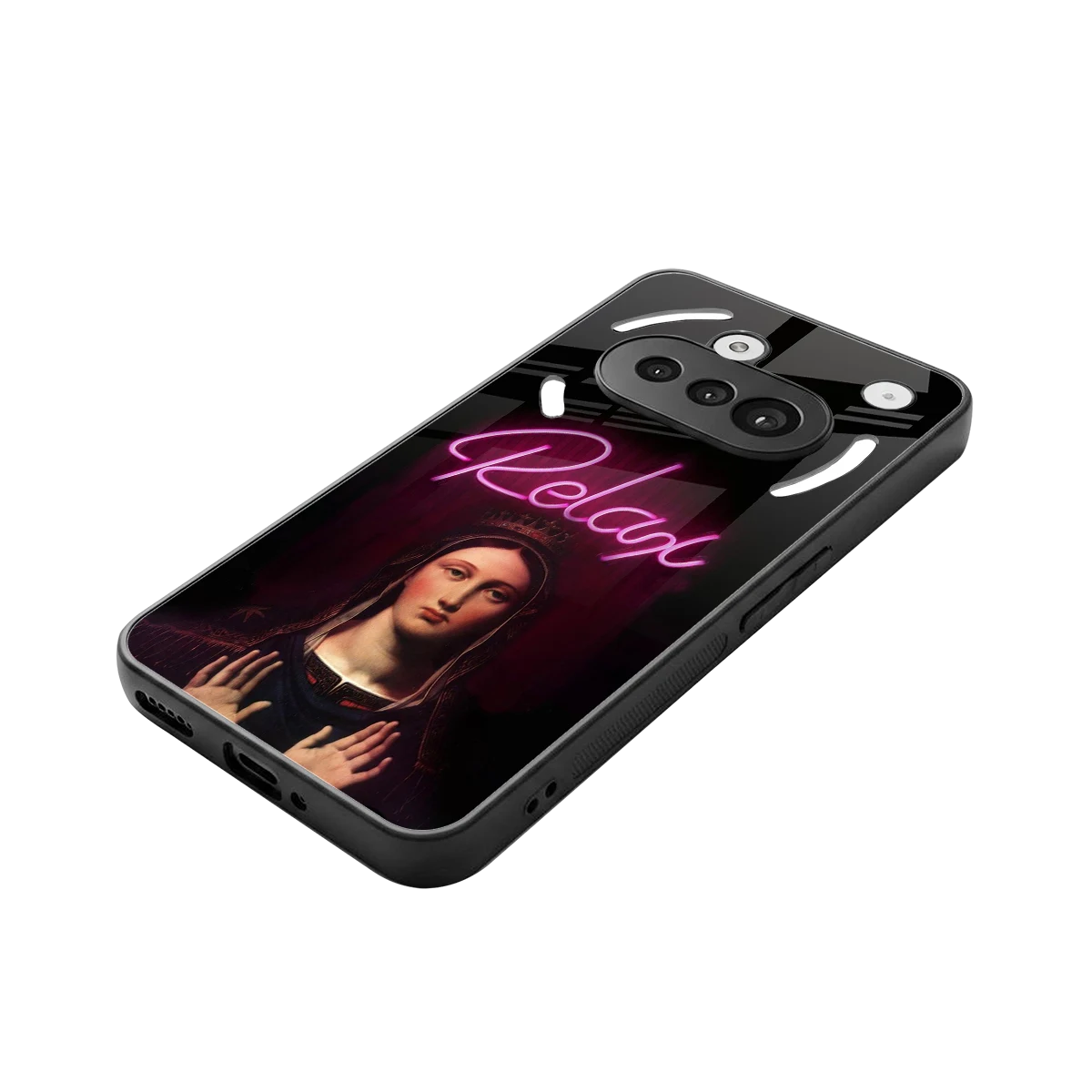 Relax stylish phone case for nothing phone 3a | glossy glass and slim fit