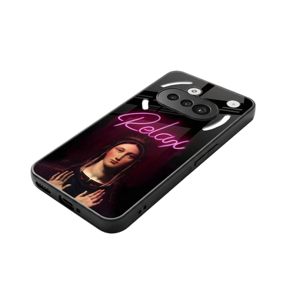 Relax stylish phone case for nothing phone 3a | glossy glass and slim fit