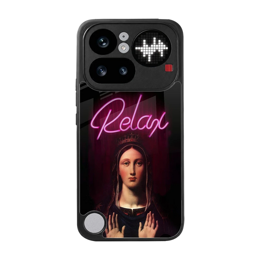 Relax back phone cover | glass case for nothing phone 4a pro