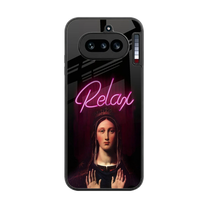 Relax back phone cover | glass case for nothing phone 4a