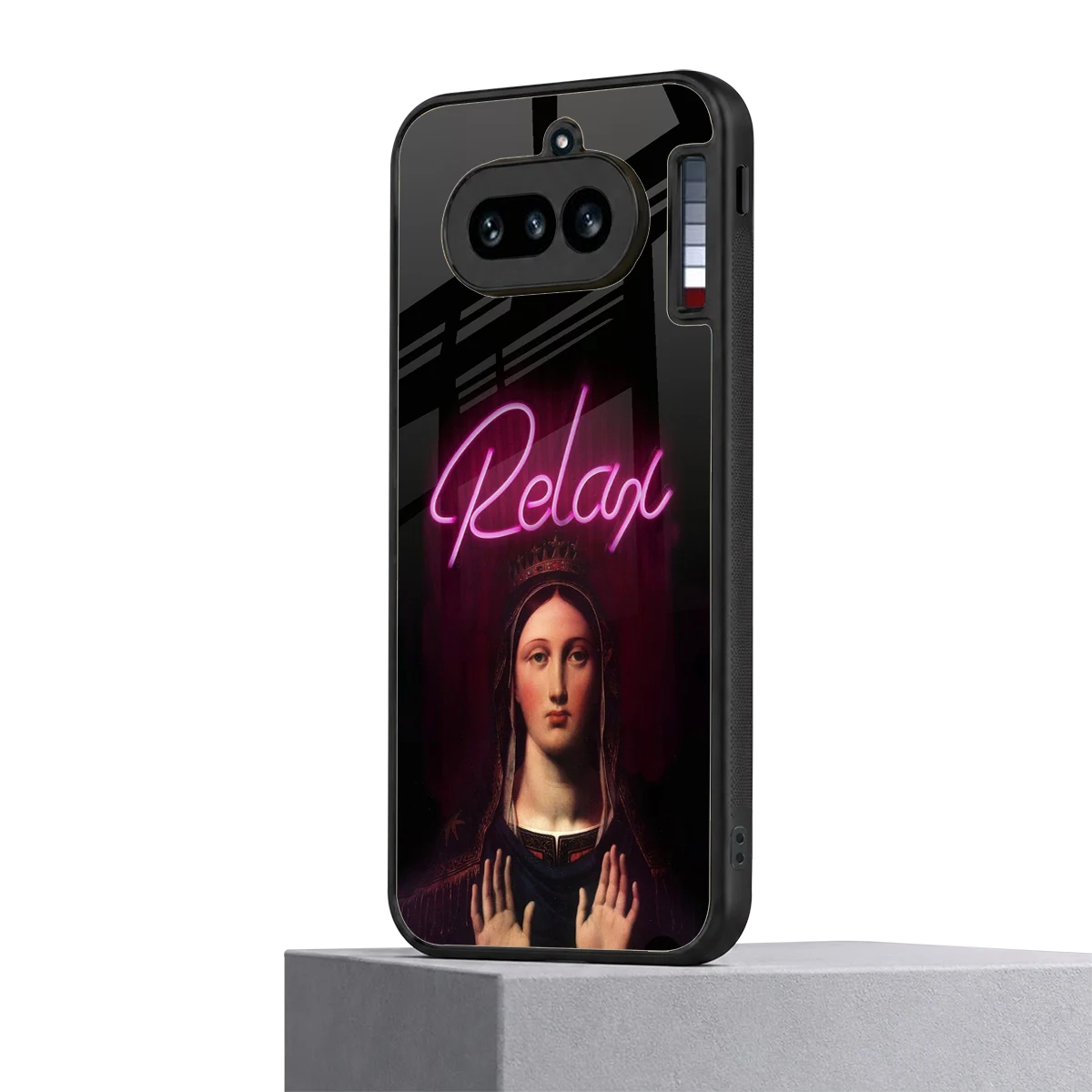 Relax nothing phone 4a mobile cover | shockproof glass phone case