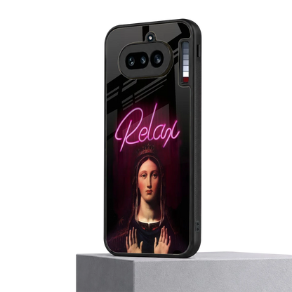 Relax nothing phone 4a mobile cover | shockproof glass phone case