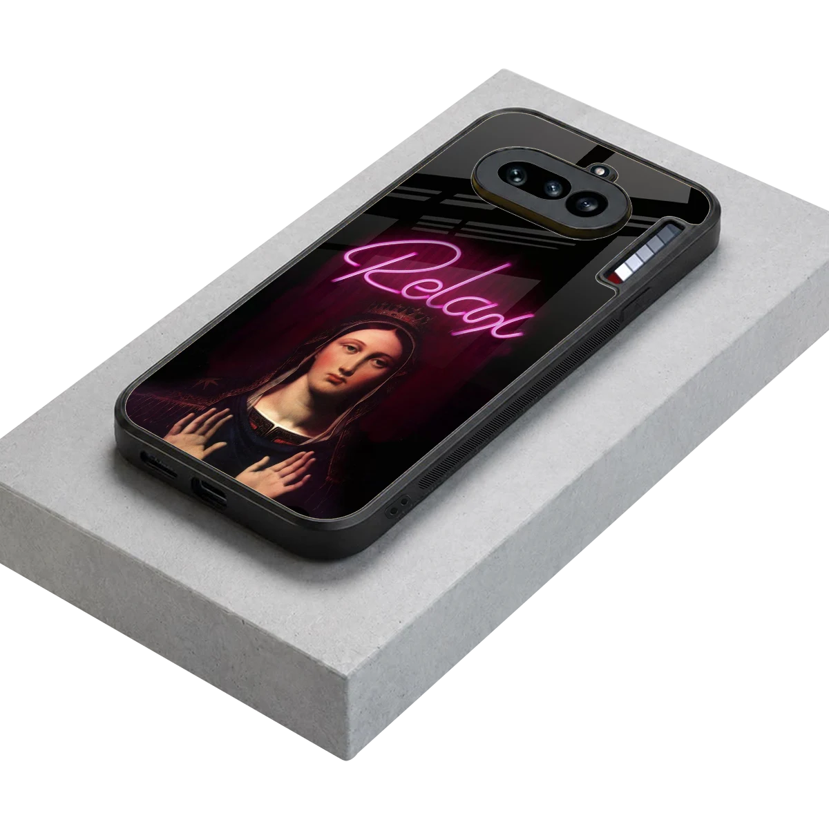 Relax stylish phone case for nothing phone 4a | glossy glass and slim fit