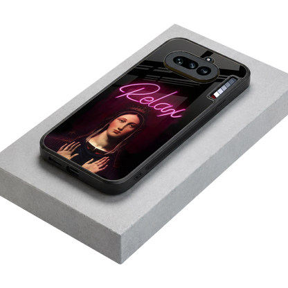 Relax stylish phone case for nothing phone 4a | glossy glass and slim fit