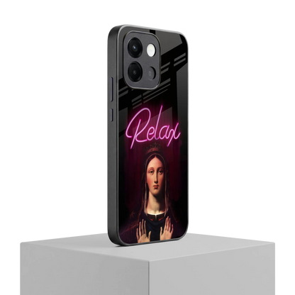 Relax oneplus 13s mobile cover | shockproof glass phone case