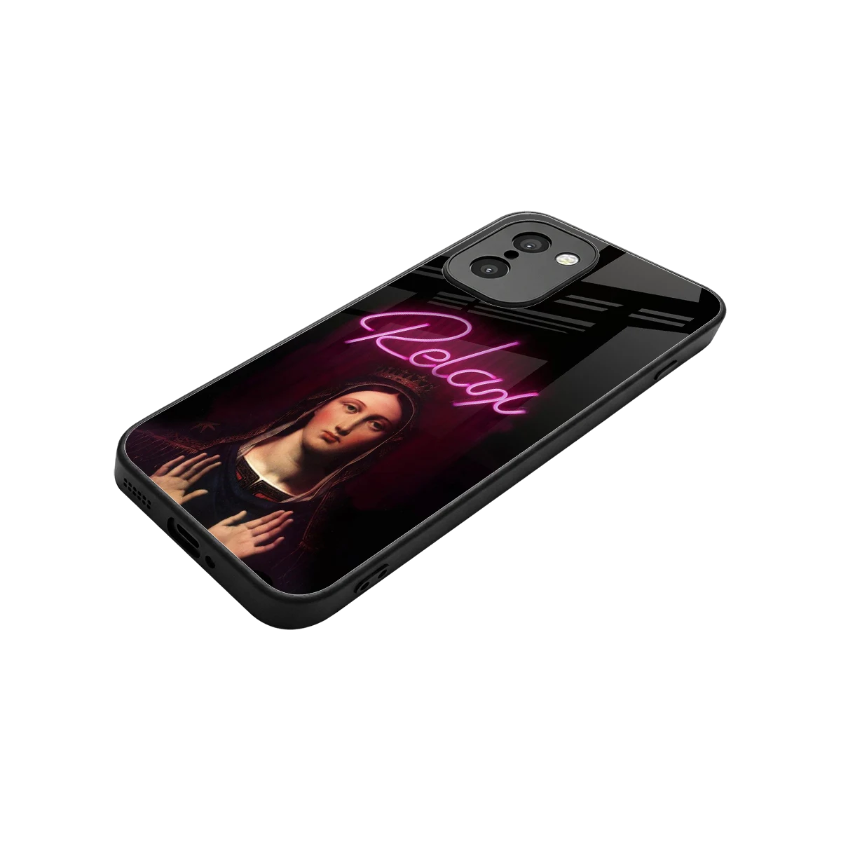 Relax stylish phone case for oneplus 15r | glossy glass and slim fit