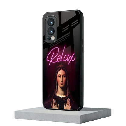 Relax oneplus nord 2 mobile cover | shockproof glass phone case