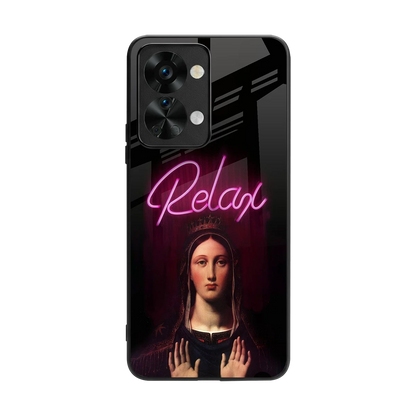 Relax back phone cover | glass case for oneplus nord 2t