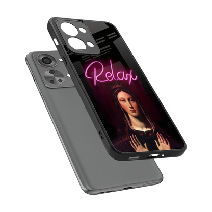 Relax sleek oneplus nord 2t cover with tempered glass back and TPU edges
