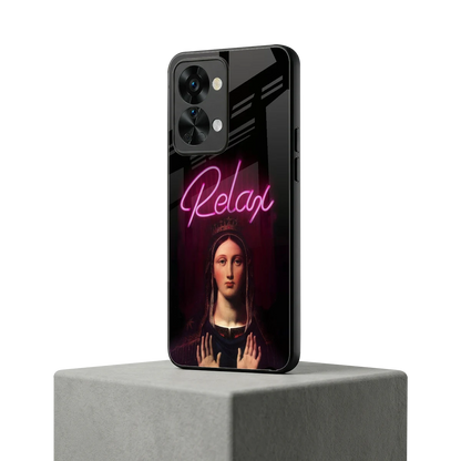 Relax oneplus nord 2t mobile cover | shockproof glass phone case