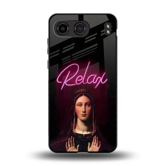 Relax back phone cover | glass case for oneplus nord 4