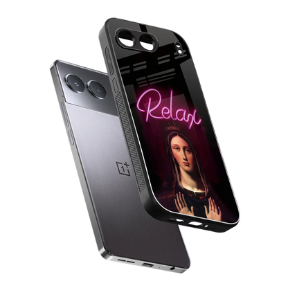 Relax sleek oneplus nord 4 cover with tempered glass back and TPU edges