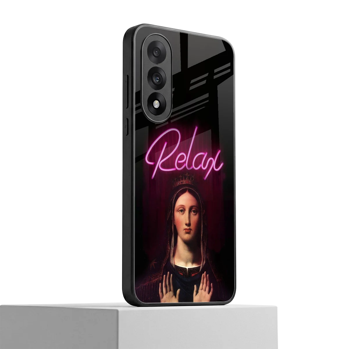 Relax oneplus nord 5 mobile cover | shockproof glass phone case