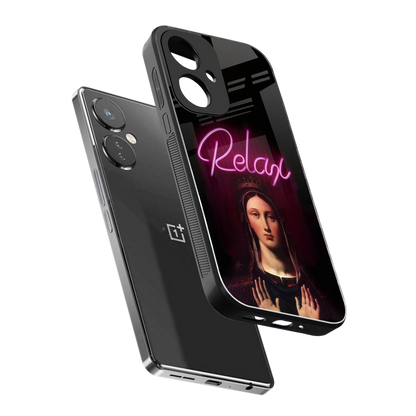 Relax sleek oneplus nord ce 3 cover with tempered glass back and TPU edges