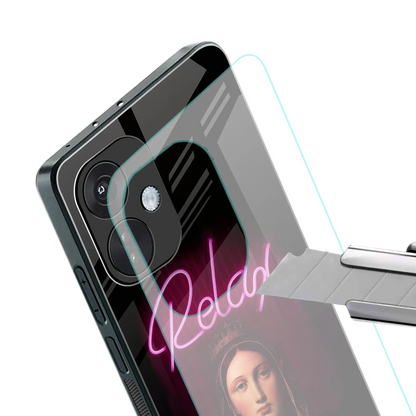 Relax stylish phone case for oneplus nord ce 3 | glossy glass and slim fit