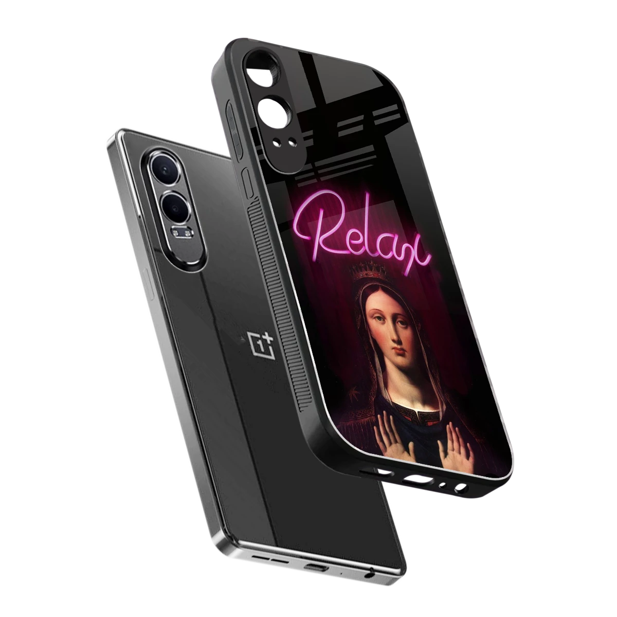 Relax sleek oneplus nord ce 4 lite cover with tempered glass back and TPU edges