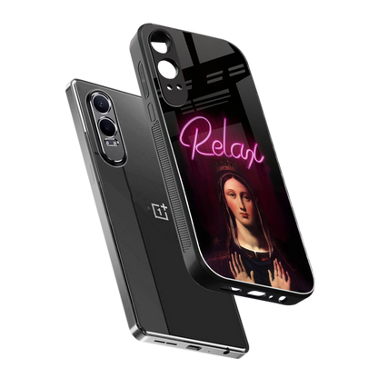 Relax sleek oneplus nord ce 4 lite cover with tempered glass back and TPU edges