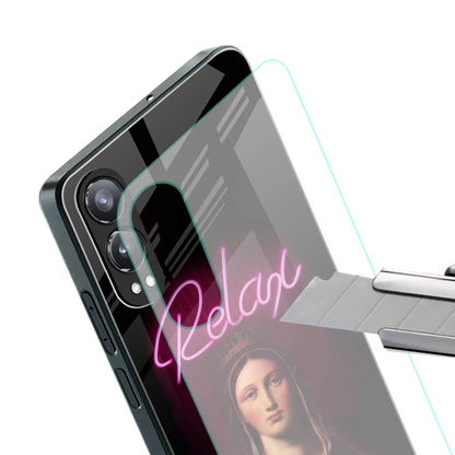 Relax stylish phone case for oneplus nord ce 4 lite | glossy glass and slim fit