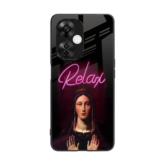Relax back phone cover | glass case for oneplus nord ce 3 lite
