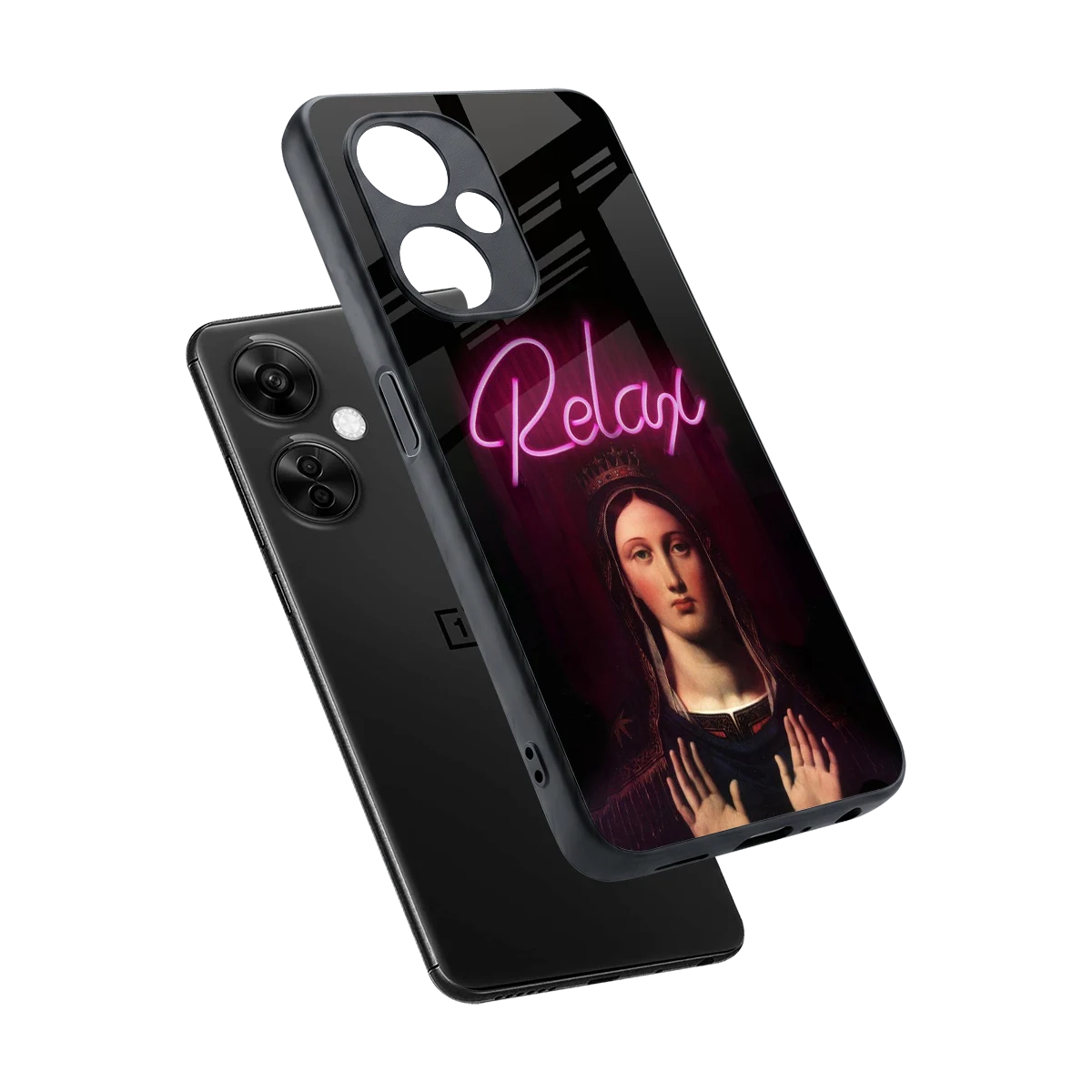 Relax sleek oneplus nord ce 3 lite cover with tempered glass back and TPU edges