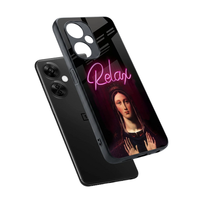 Relax sleek oneplus nord ce 3 lite cover with tempered glass back and TPU edges