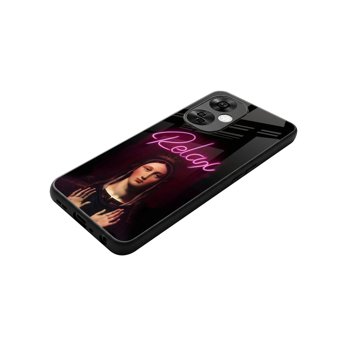 Relax stylish phone case for oneplus nord ce 3 lite | glossy glass and slim fit