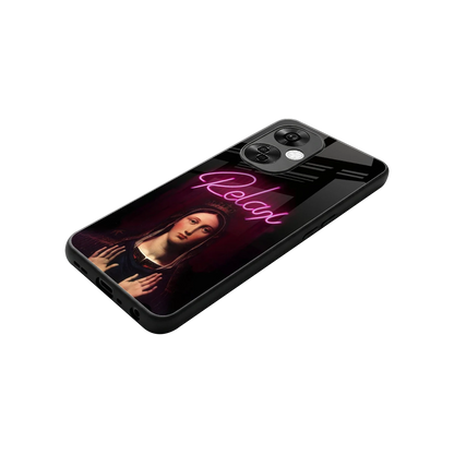 Relax stylish phone case for oneplus nord ce 3 lite | glossy glass and slim fit